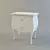 Italian Bedside Table by Cafissi 3D model small image 1