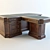 Elegant Franchesco Molon Desk 3D model small image 1