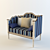 Oriental Charm: Chinese Sofa 3D model small image 1