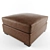 Elegant Texture Ottoman 3D model small image 1