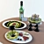 Elegant Dining Essentials 3D model small image 1