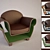 Hideaway Chair - Stylish and Functional 3D model small image 1