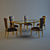 Roberto Ventura Eleganza Dining Set 3D model small image 1