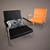 3D Armchair Model with Texture and OBJ File 3D model small image 1