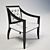 Versace Shadow Armchair: Sleek and Stylish 3D model small image 1