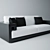 Luxurious Versace Logo Sofa 3D model small image 1