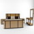 Rattan Bed: Stylish and Comfortable 3D model small image 1