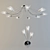 Esto Chandelier & Sconce Set 3D model small image 1