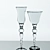 Elegant Stemware Set 3D model small image 1