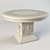 Elegant Round Pedestal Table 3D model small image 1