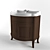 Stylish Wash Basin Set 3D model small image 1