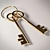 Title: Sleek Iconic Key 3D model small image 1