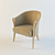 Italian Fabric Chair with Textures 3D model small image 1