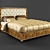 Ornate Walnut Bed 1400x2075 3D model small image 1