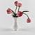 Elegant Tulip Arrangement 3D model small image 1