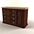 Modern Floor Standing Cabinet with Unique Textures 3D model small image 1
