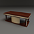 Turri Wood Table 3D model small image 1