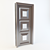 Secure Wood Door 3D model small image 1