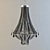 Elegant Crystal Chandelier 3D model small image 1