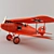 Vintage Albatros D2 Warplane 3D model small image 1