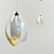 Elegant Glow Pendant Light 3D model small image 1