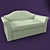 Cozy Living Room Sofa 3D model small image 1