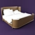 Opal Point Rosemont Curved Bed: Elegant and Stylish Sleeping Haven 3D model small image 1