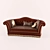 Classic Sofa with Textures 3D model small image 1