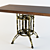 Forged dining table 3D model small image 1