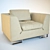 Venice Leather Chair: Timeless Elegance 3D model small image 1