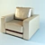 ErgoMax Armchair: Modern Design, Easy to Use 3D model small image 1