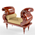 Classic Ottoman 3D model small image 1