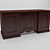 Modern Wood Dining Table 3D model small image 1