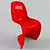 Durable Plastic Chair 3D model small image 1