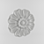 Elegant Gypsum Flower Decor 3D model small image 1