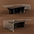 Rustic Elegance: Hudson Ironwood Coffee Table 3D model small image 1