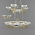 Elegant Crystal Chandelier & Sconce 3D model small image 1