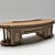 Modern Wooden Table 3D model small image 1