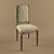 Elegant Textured Chair 3D model small image 1