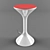 Stylish Showroom Plastic Chair 3D model small image 1