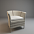 Modern Texture Armchair 3D model small image 1