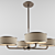 Elegant Baker Chandelier 3D model small image 1