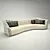 Modular 3-Part Sofa 3D model small image 1