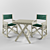 "Merci" Garden Furniture Set 3D model small image 1