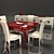 Elegant Altamoda Dining Set 3D model small image 1