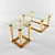 Elevated Elegance: Coffee + Side Table 3D model small image 1