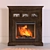 CozyFire Electric Fireplace 3D model small image 1