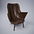 Retro Leather Armchair 3D model small image 1