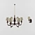 Elegant Chandelier with Matching Wall Brackets 3D model small image 1