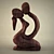 Wooden Sculpture: Beautiful Art Piece 3D model small image 1